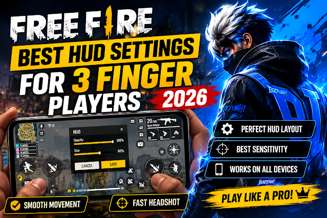 Free Fire Best HUD Settings for 3 Finger Players 2026