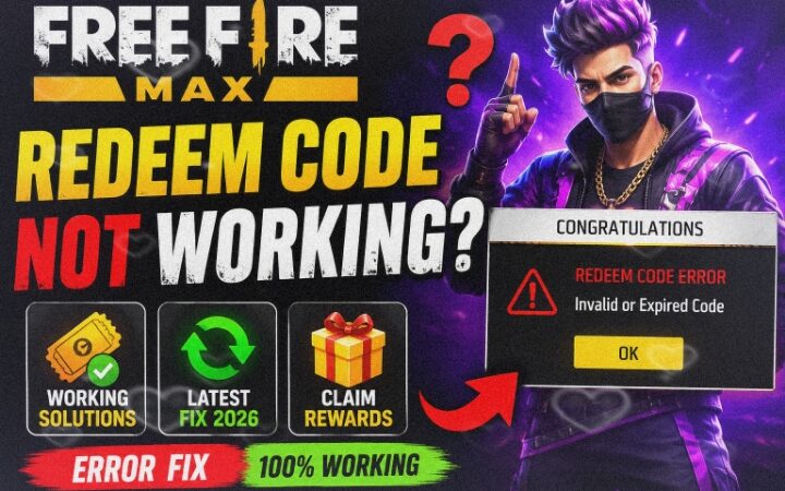 Free Fire MAX Redeem Code Error Solution 2026
