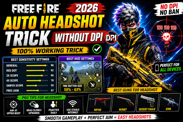 Free Fire Auto Headshot Trick Without DPI 2026