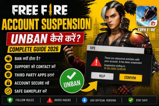 Free Fire Account Suspension Fix 2026 | Free Fire ID Unban Kaise Kare