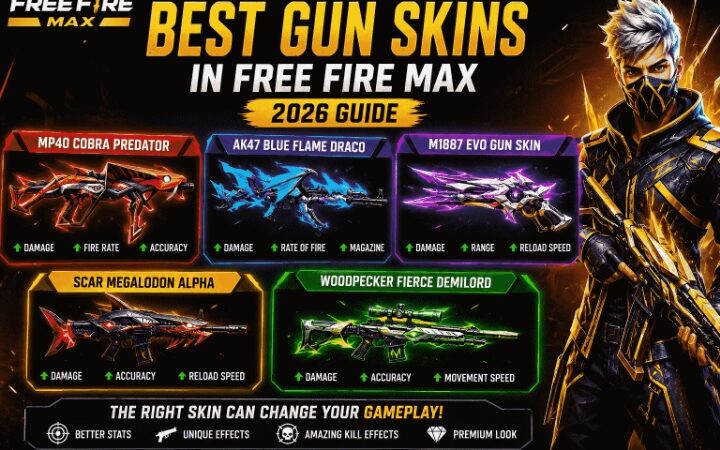 Free Fire MAX Best Gun Skins 2026: Top MP40, AK47 & SCAR Skins