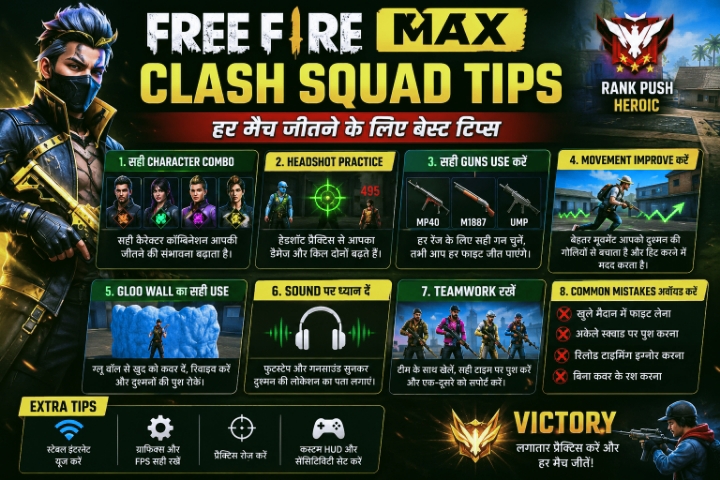 Best Clash Squad Tips In Free Fire MAX 2026