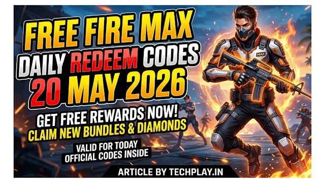 Free Fire MAX Redeem Codes Today 20 May 2026 | Latest FF Rewards Codes