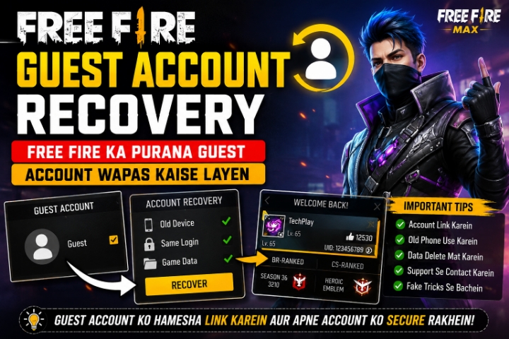 Free Fire MAX Guest Account Recovery Guide 2026