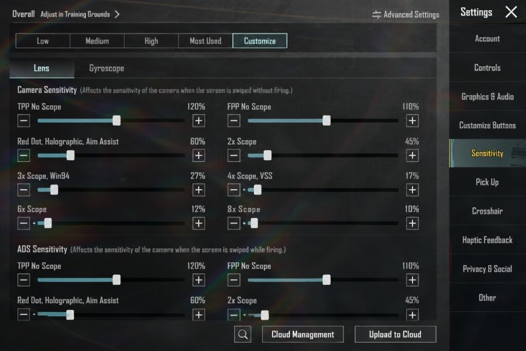 BGMI best sensitivity settings 2026 for recoil control and accurate spray
