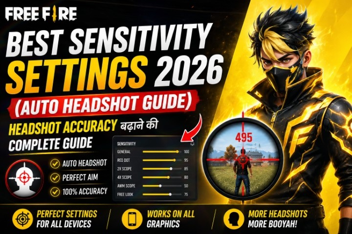 Free Fire Best Sensitivity Settings 2026 for Better Headshot Accuracy