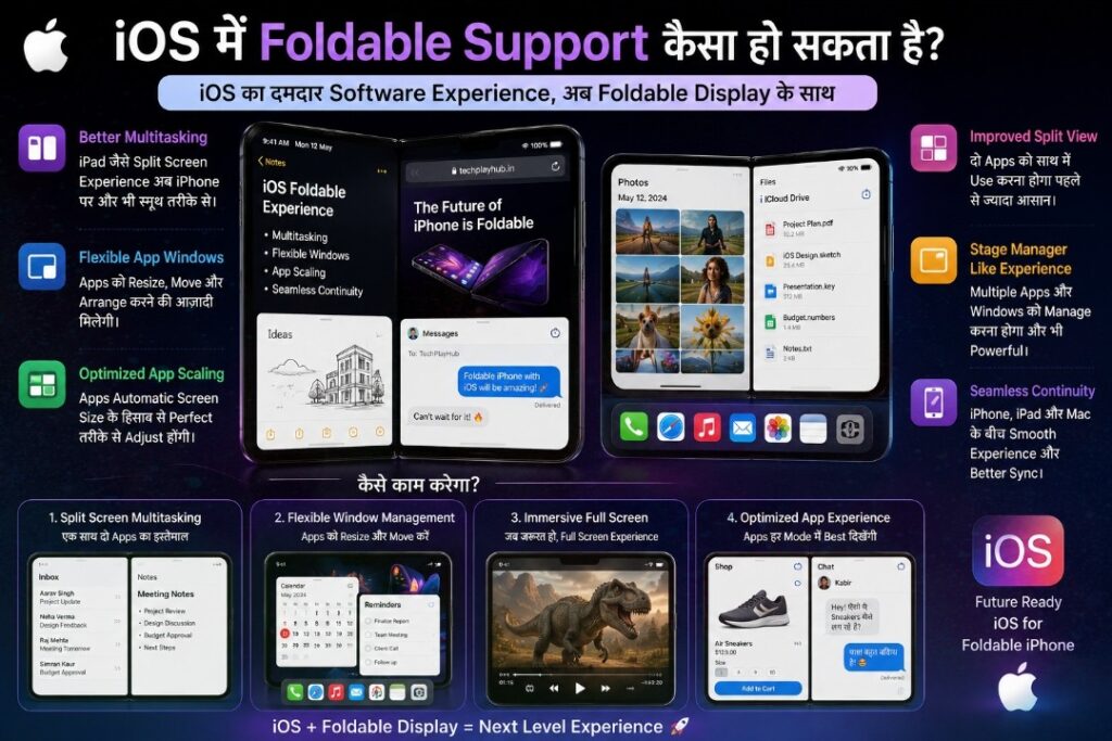 Apple Foldable iPhone leaks aur iOS features se judi concept
