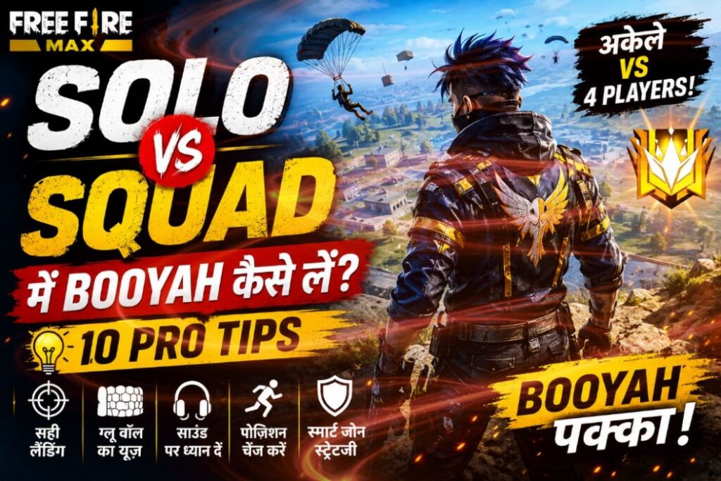 Free Fire MAX Solo vs Squad Me Booyah Kaise Le Guide 2026